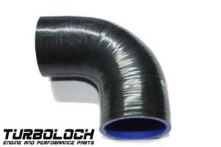 Silikonschlauch silicone hose d 70mm 90° schwarz