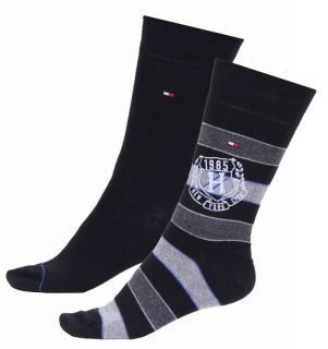 Tommy Hilfiger Socken Businesssocken Rugby Design 4er Pack schwarz