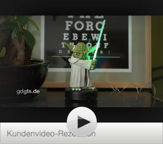 Star Wars   JOY TOY 21398 Yoda Plastikfigur mit Lichtschwert   wenn