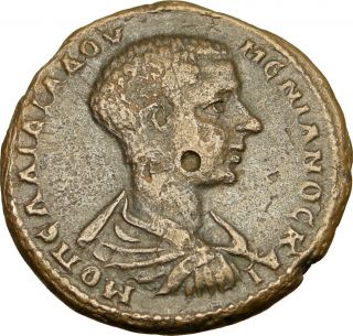 DIADUMENIAN Roman Caesar 218AD Rare Ancient Coin Tyche LUCK Prosperity