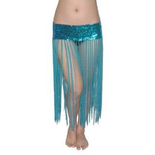 Damen Sexy Exotic Belly Dance Sequins Stretch Costume Belt Skirt With