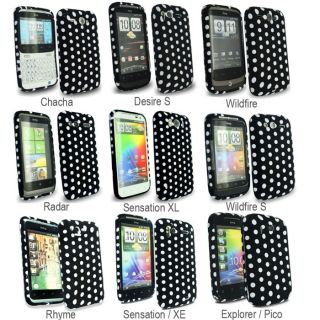 Stylish Polka Dots Series Soft Silicone Rubber Gel Mobile Phone Case