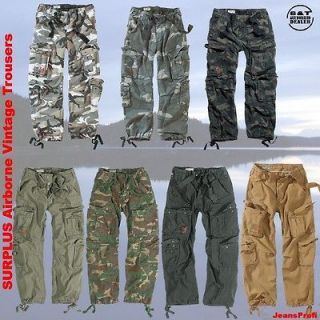 Surplus Airborne Vintage Trousers Hose Cargo Army Militär Tarn BW