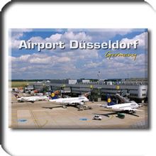 DÜSSELDORF Airport Souvenir Magnet, Kühlschrank,7,5 cm