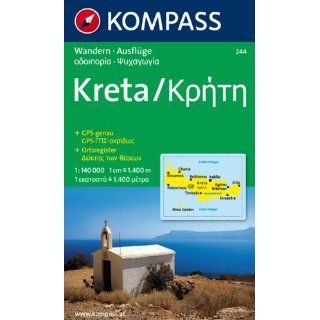 Kreta / Kriti 1  140 000 Wandern, Ausflüge. Mit Ortsregister. GPS