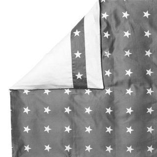 Star Border grau Bettbezug 155 x 220 cm Küche & Haushalt