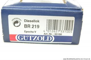 Gützold 33100 – Diesellok BR 219 110 4 der DR