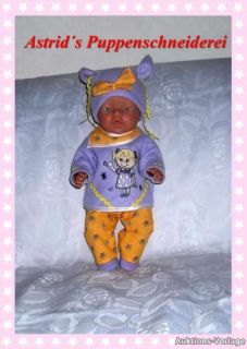 für Baby Puppe 43 cm HOSE PULLOVER NR. 227 ~ born by bri ~