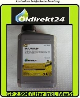 Liter SAE 10W 40 MB 229.1 VW 50500 Motorenöl 10W40 API SL/SF ACEA