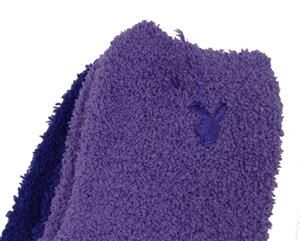 Playboy Kuschelsocken Socken 2er Pack lila violett Einheitsgröße