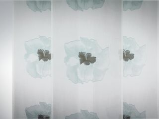 inkl. Zubehör Vorhang Gardine Store 245 x 60 cm Hibiscus