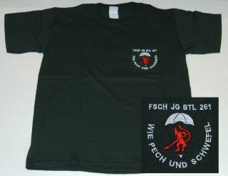 Shirt FschJgBtl 261 jägergrün,Fallschirmjäger