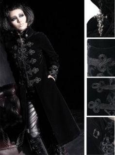Visual Kei Punk Rave Rock Gothic Rot Jacket Coat Jacke Mantel Larp