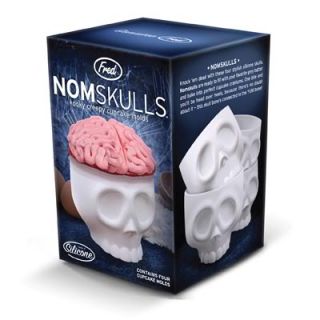 Fred NomSkulls Skull Kooky Cupcake Mould Silicon New