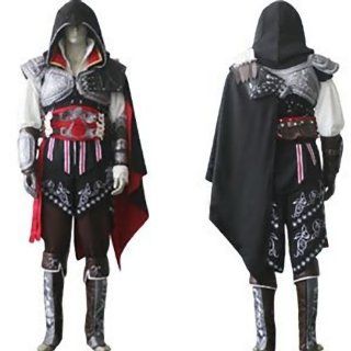Assassins Creed 2 II Ezio Cosplay Kostüm Halloween , Schwarz Version