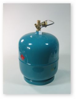 Leere befüllbare Gasflasche 3 kg Propan Butan Gas