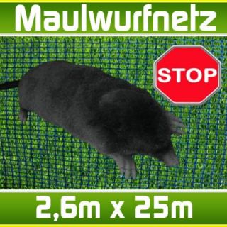 MAULWURFNETZ Maulwurf Schutznetz Rollrasen Rasen Maulwurfsperre 2,6m x