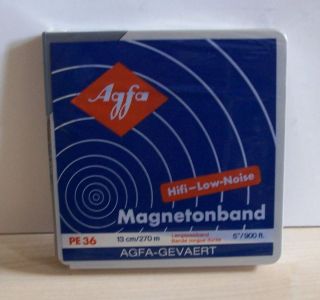 Agfa Magnettonband PE36 13 cm 270 Meter HiFi Low Noise Tonband