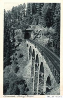 3373/ Foto AK, Tauernbahn, Litzldorf Viadukt, 1923, guter Zustand.