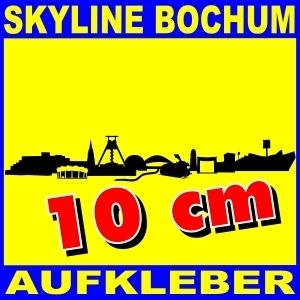 Aufkleber Bochum Skyline 10cm Autoaufkleber City