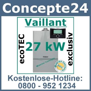 Vaillant ecoTEC VC 276/4 7 27 kW 470 Gas Brennwert Therme Gasheizung