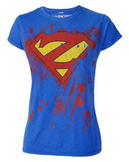 Darkside Super Hero Zombie Womens Fitted T Shirt Top Punk Rock Gothic