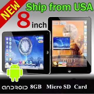 Android 2.3.3 MID 8Tablet PC Touchscreen 8GB 256MB Wifi /3G Camera