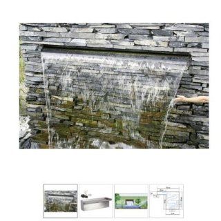 Aquafall, Breite 600 mm Edelstahl Wasserfall Küche
