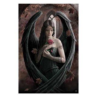 Stokes, Anne   Angel Rose   Fantasy Poster Adler Flügel Rose Gothic