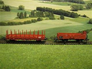 Fleischmann H0 Hochbordwagen + Rungenwagen der DB / D862