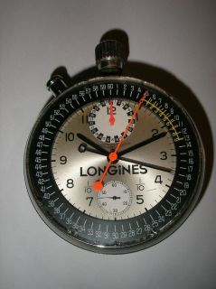 Schleppzeiger Chronograph Taschenuhr ab 1964 / Cal. 262 Vernier rar