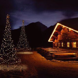 Beleuchteter Tannenbaum Weihnachtsbaum Christbaum 100 LED / 90cm
