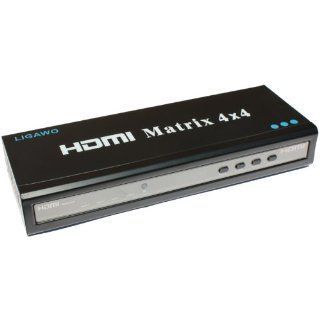 Ligawo ® HDMI Matrix 4x4 3D FullHD HDCP 1080p + RS232 