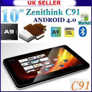 Zenithink ZT 280 C91 10 2 Inch Capacitive Screen Android 4 0 Tablet