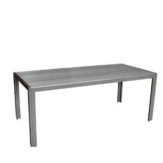 Gartentisch Aluminium / Non Wood 205x90cm Anthr./S.Grau 