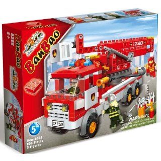 BanBao Feuerwehr kleines Löschfahrzeug 208 Teile, 8302, kompatibel zu