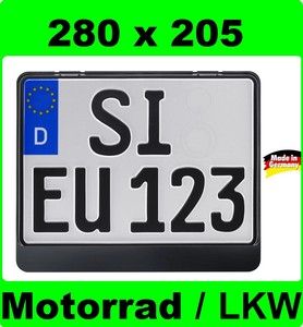 280 x 205 Motorrad / LKW Kennzeichenhalter / Kennzeichenrahmen ERUT