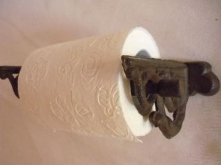 Toilettenpapierhalter WC Guss, Landhaus antik, Halter Toilettenpapier