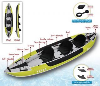 Personen Kajak Zpro Tango TA 300 Kayak Wildwasser Boot Schlauchboot