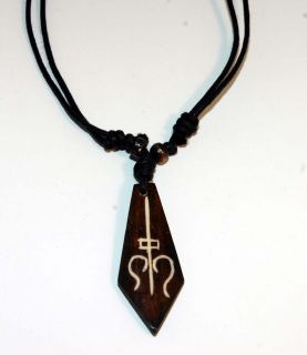 Amulett, Halsband,Tibetisches Zeichen, Yak Bone,Nepal