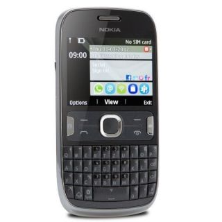 Nokia Asha 302 grau Handy ohne Vertrag QWERTZ Tastatur Touchscreen