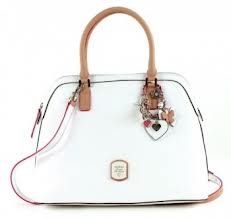 GUESS Frosted Dome Satchel   White Bekleidung