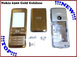 Nokia 6300 Sirocco Gold Komplett Cover Gehäuse Oberschale inc