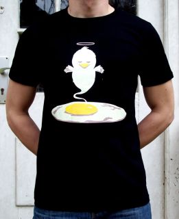 dead chicken spiegelei dj party shirt indie rock gr L