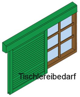 Schiebefensterladen Beschlag 311/250/E1 Einzelschiene