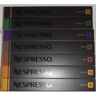 Nespresso Sortiment Espresso variationen 70 Kapseln je Sorte 1 Stange