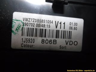 VW GOLF IV 4 BORA R32 SPORT EDITION TACHO KOMBIINSTRUMENT 1J5920806B