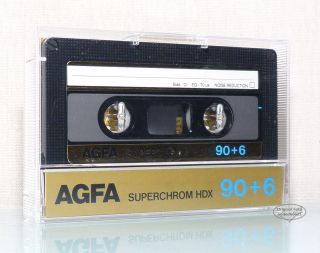 AGFA Superchrom HDX 90 + 6 aus 1985 audio MC Kassette cassette tape