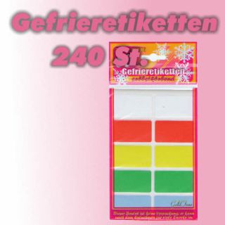 240 Stueck farbige Gefrieretiketten selbstklebend Etiketten fuer