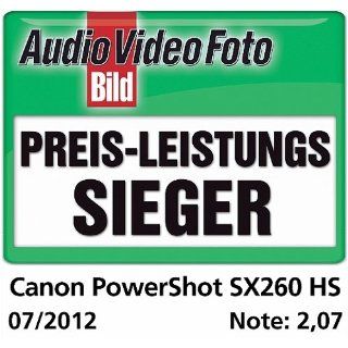 Canon PowerShot SX 260 HS Digitalkamera 3 Zoll rot Kamera